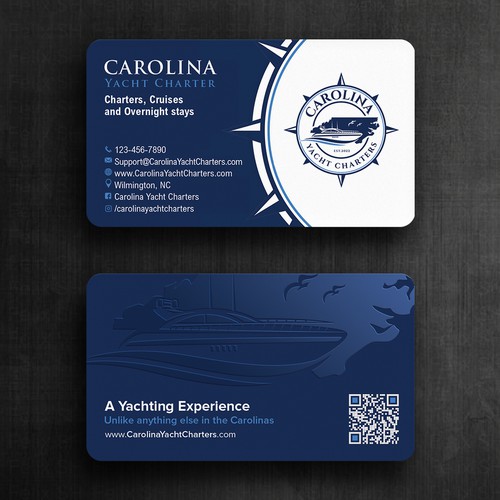 Carolina Yacht Charters Business Card Design réalisé par Felix SH