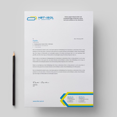 Implement the new logo on all our business papers Design by Syed Ajgar Ali