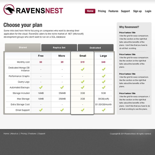 New website design wanted for Raven's Nest Diseño de GETCREATED