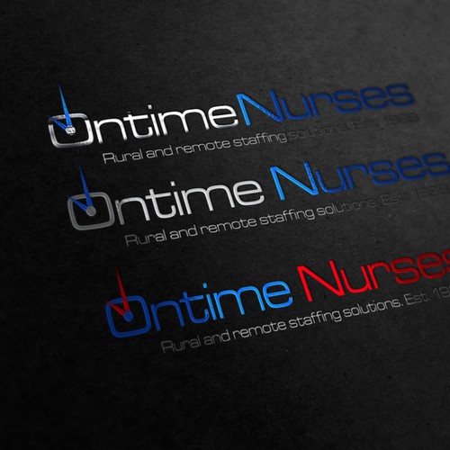 logo and business card for Ontime Nurses Design réalisé par ROSARTS