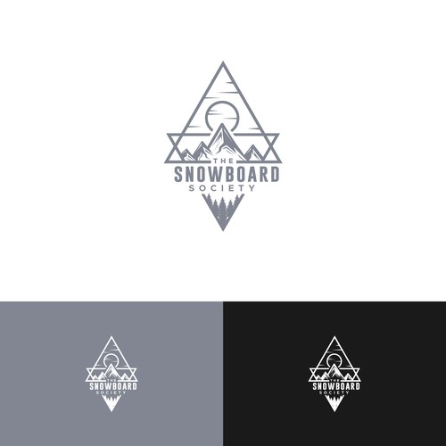 Logo pour une École snowboard courchevel Design by CliffKer