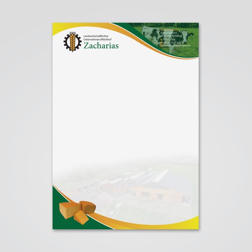 We need  letterhead design for our agricultural farm with production and sale of regional products-ontwerp door Tcmenk