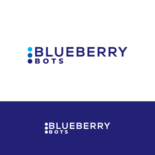 Logo for "Blueberry". An automated Chatbot provider Design by .May