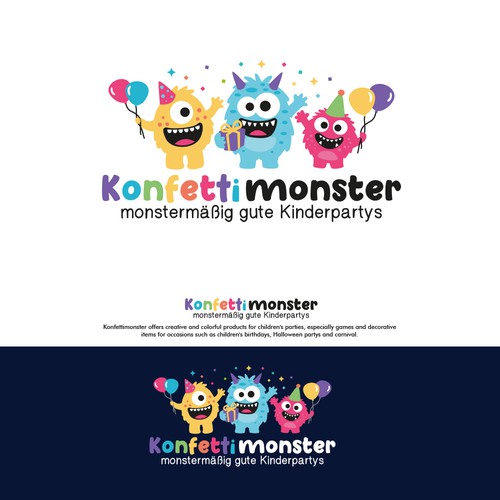 we need a fun logo for a kids party company Design by AdryQ