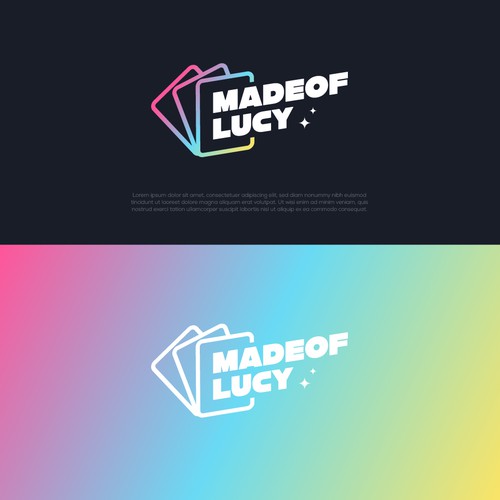 "Bold, Premium & Playful Logo for MADEOFLUCY, a content creator and Pokémon Live Breaking Brand" winning Logo design by Basit Ali Khatri
