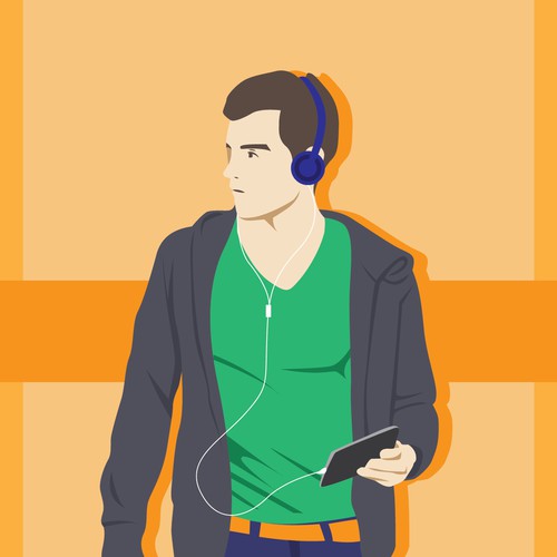 ISO: simple propaganda style vector illustration for new start up! Diseño de YukioWatanabe