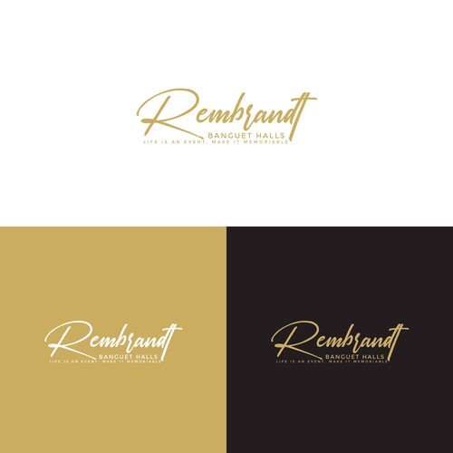 Visually appealing modern logo/font face for our contemporary industrial banquet hall Réalisé par UMI.HAMASAH