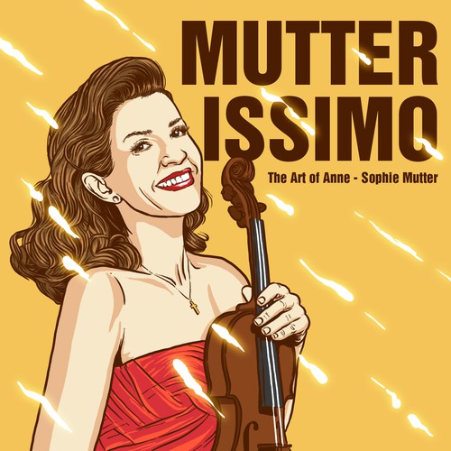 Illustrate the cover for Anne Sophie Mutter’s new album デザイン by chimankorus