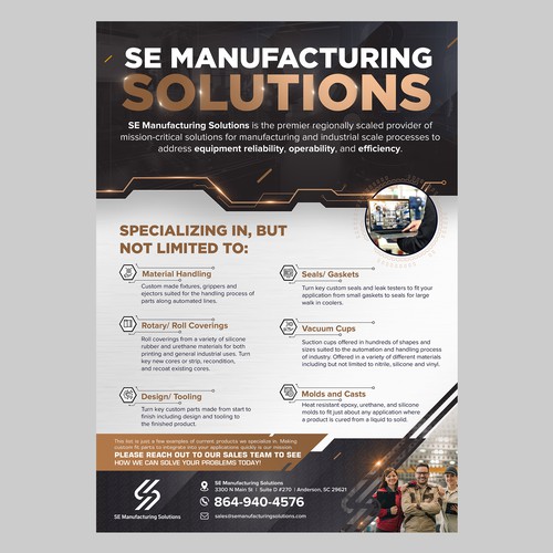 Clean single page line card for potential customers Design by *FBCTechnologies*