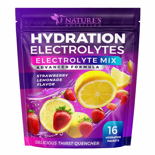 Refreshing Hydration Electrolytes Design Needed for Nature's Nutrition Design by GenScythe