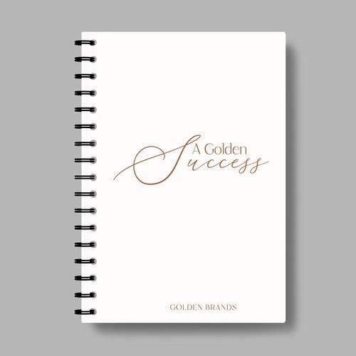 Inspirational Notebook Design for Networking Events for Business Owners Design by Kateryna Loreli
