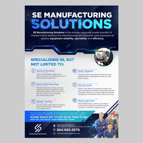 Clean single page line card for potential customers Design by *FBCTechnologies*