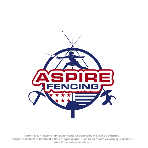 Design di Win Big by Creating a Clever Logo for Aspire Fencing di Rekker