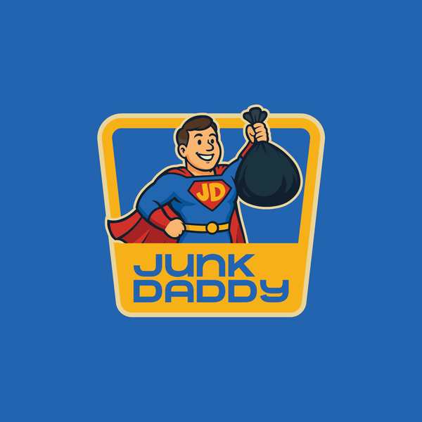 Junk daddy logo concept
