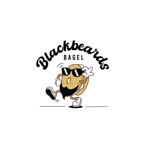 Blackbears Bagel Design by Mieko