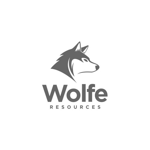 Create a simple but stylish wolf logo for Wolfe Resources | Logo design ...