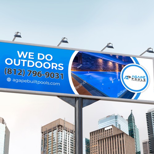 POOL AND OUTDOOR LIVING BILLBOARD DESIGN Design by Dzhafir