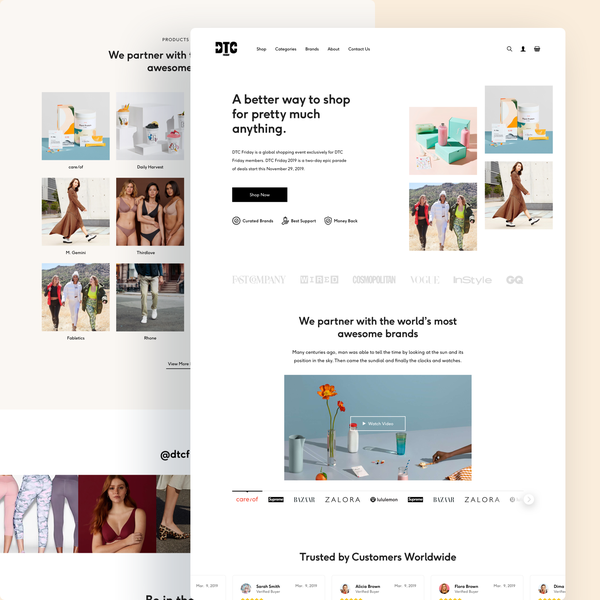 Design by Reinhardt Keith titled "Ecommerce website selling multiple brands"