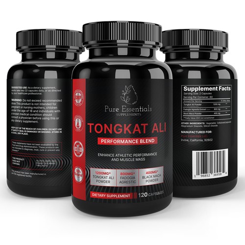 Design di Design a modern product label for my supplement bottle di sazzad_abir
