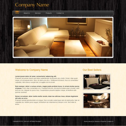 1-3 Page Website Template Design von xara