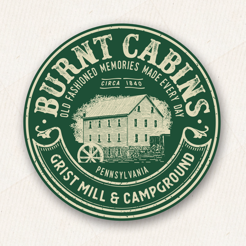 Vintage Logo for Pennsylvania Campground Design by DIX LIX MIX