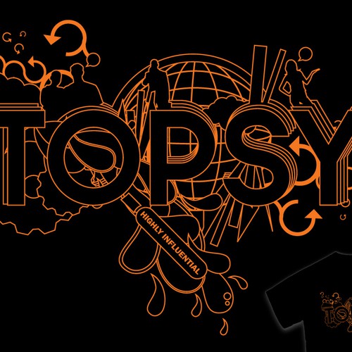 T-shirt for Topsy Diseño de Atank