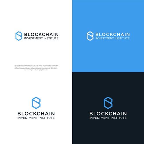 Blockchain creative logo contest Design by Megades!gn