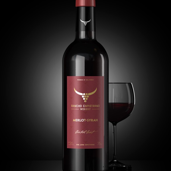 product label for Rancho Capistrano Winery