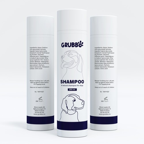 Design label for dog shampoo Design by interaksi