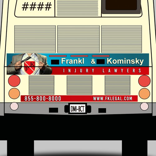 Design A Powerful Bus Wrap For A Personal Injury Law Firm Design by Konstantin Graphics