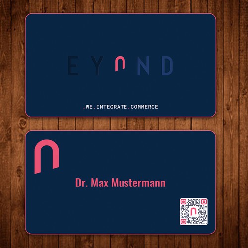 Visitenkarte mit QR Code Design by ™SF_Design™