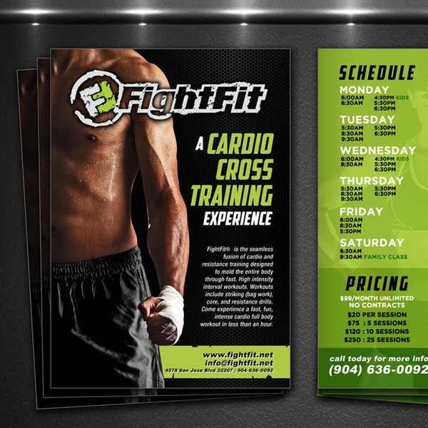 Design by Frostmourne titled "FightFit® Schedule"