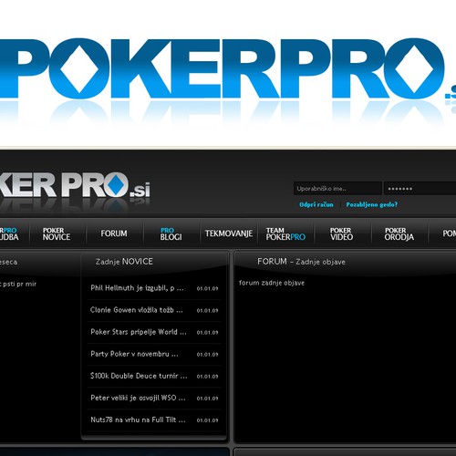 Poker Pro logo design Ontwerp door APM1