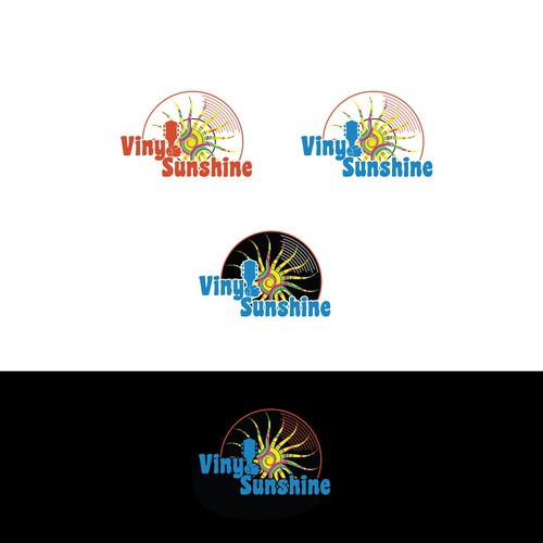 Vinyl Sunshine needs an uplifting retro, 60s/70s BAND logo Design by Kristina2-d