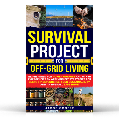 Book Cover for Off-Grid Survival Projects Design by NajninD