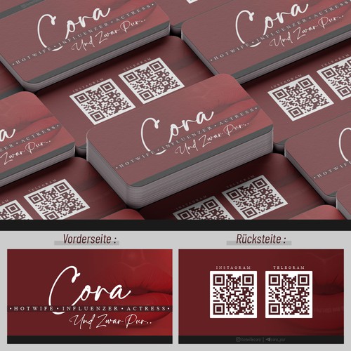 Tarjeta de presentación propuesta en el concurso por hitvmku