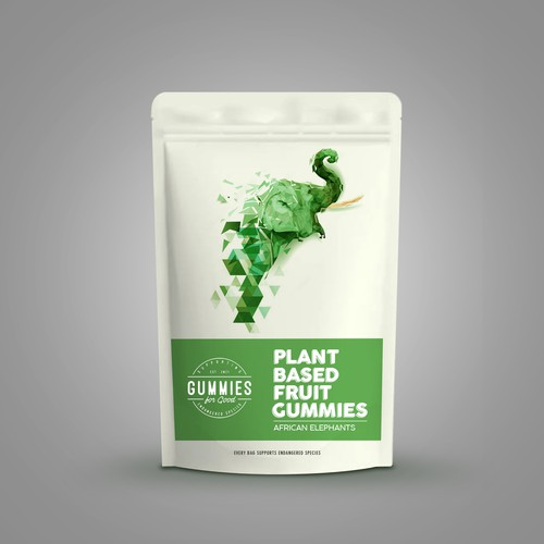 PACKAGE DESIGN: Plant Based Gummies for a Good Cause Design by sougatacreative