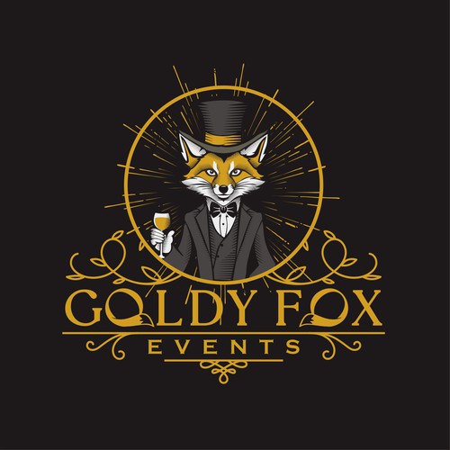 Design a Chic and Stylish Fox Logo for Our Elegant Wedding and Event Rental Business: Goldy Fox Events Design by DeanRosen