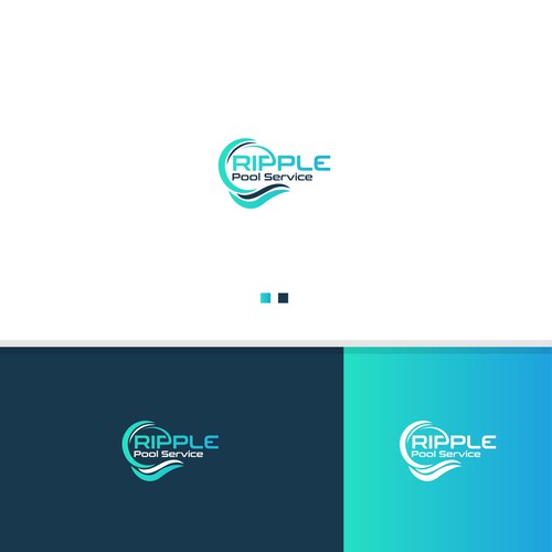 Pool Company Logo owned by a Stylish 25 year old with a child. Design by StudioJack