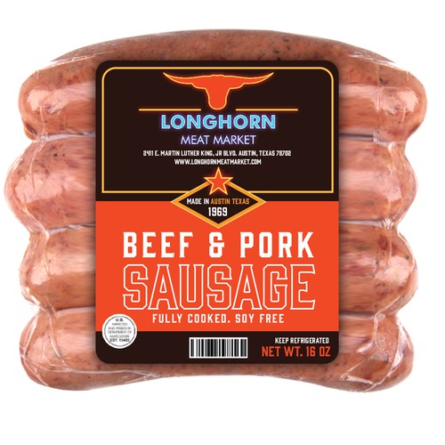 Smoked Sausage Label Design by Manthanshah