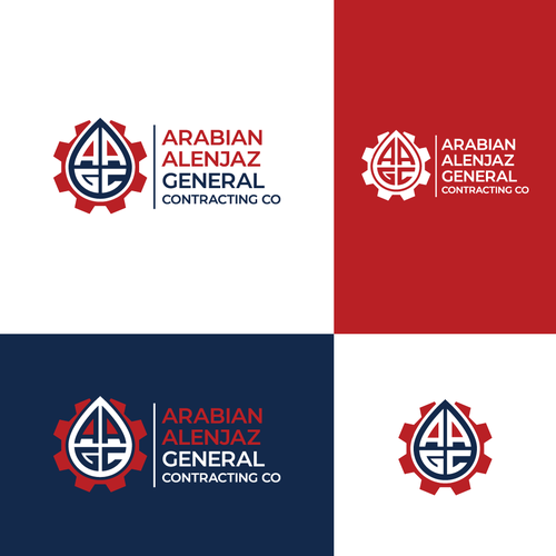 “Modern Industrial Logo for AAGC – Construction & Contracting Company” Design by CaptainZZ