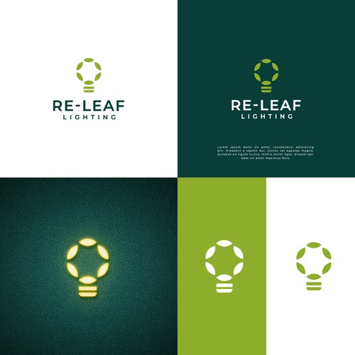 Re-LEAF Lighting logo Design by Chelogo