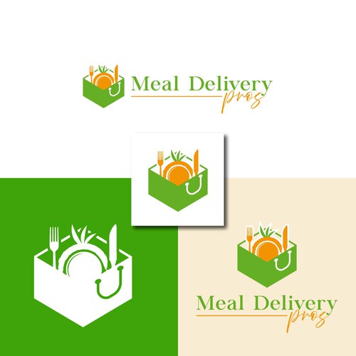 Simple Logo for Meal Delivery Pros (Quick and Easy With Colors Chosen) Design by line2code