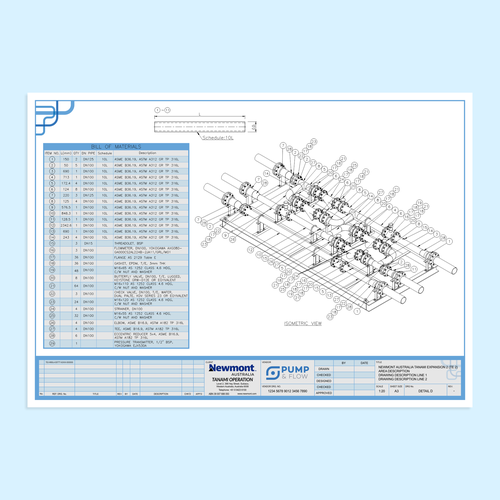 Title block for technical drawings Design by You ®