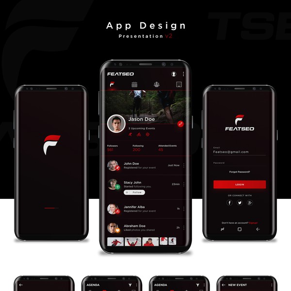 Social App design 