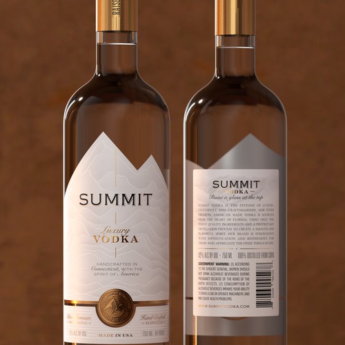 Luxury Vodka label/packaging Design by Renata_Costa