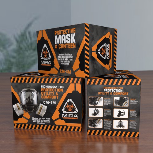 Designs | Premium Packaging for Gas Mask Tactical Product | Product ...
