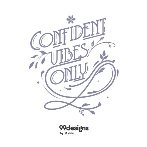 Typographic illustration to inspire and empower women Design by Leka Waves