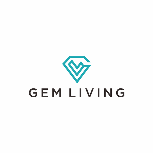 Geometrical, minimalist, modern brand design for Gem Living Design by virsa ♥