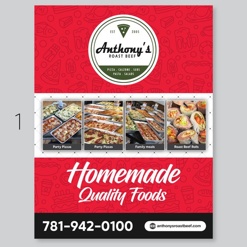 Love Food??? Create a modern, stylish Catering Menu for Anthony's Design by Artlock16